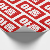 Koreaanse Nummer 9 Nine 아홉 【Ahop】 Hangul Cadeaupapier (Hoek)