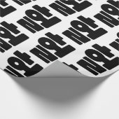 Koreaanse OMG/WTF 헐 Tekst Slang Hangul Taal Cadeaupapier (Hoek)