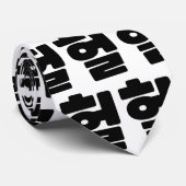 Koreaanse OMG/WTF 헐 Tekst Slang Hangul Taal Stropdas (Opgerold)