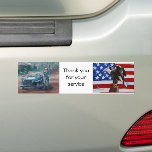Koreaanse Oorlog Hero Bumpersticker (Op auto)
