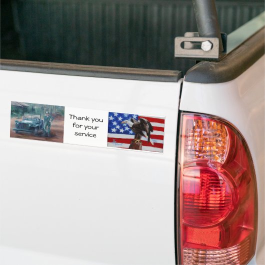 Koreaanse Oorlog Hero Bumpersticker (Op Truck)