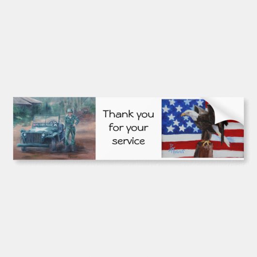 Koreaanse Oorlog Hero Bumpersticker (Voorkant)