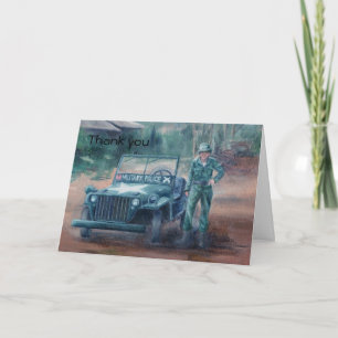 Koreaanse Oorlog Hero Hartelijk dank Bedankkaart