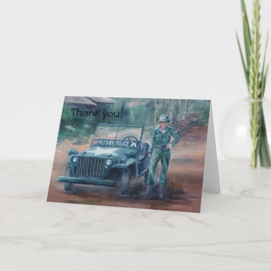 Koreaanse Oorlog Hero Hartelijk dank Bedankkaart (Voorkant)