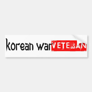 koreaanse oorlogsbuikster bumpersticker