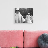 Koreaanse Oorlogsmonument Uitgerekte Canvas Print (Insitu (Woonkamer))
