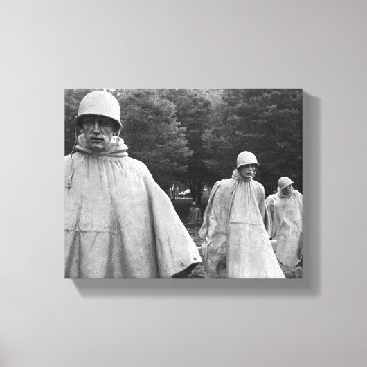 Koreaanse Oorlogsmonument Uitgerekte Canvas Print (Voorkant)