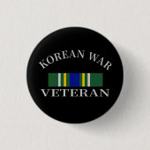Koreaanse Oorlogsveteraan Button (Voorkant)