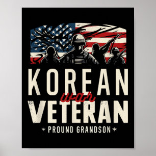 Koreaanse oorlogsveteraan Proud Grandson Pride Ser Poster