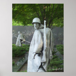 Koreaanse Oorlogsveteranen Memorial Serie drie Poster
