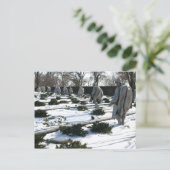 Koreaanse Oorlogsveteranen Memorial sneeuw Briefkaart (Staand voorkant)