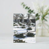 Koreaanse Oorlogsveteranen Memorial sneeuw Briefkaart (Staand voorkant)