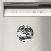 Koreaanse Oorlogsveteranen Memorial sneeuw Magneet (Insitu (Vaatwasser))