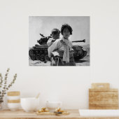 Koreaanse oorlogsvluchtelingen met Baby Poster (Keuken)