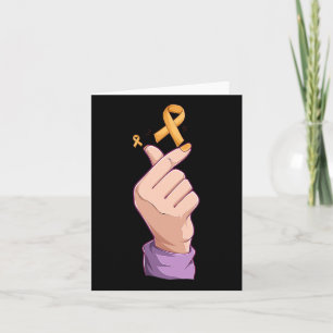 Koreaanse Pop Costume Childhood Cancer Awareness B Kaart