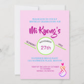 Koreaanse pop- en harthoortpartij kaart (Achterkant)