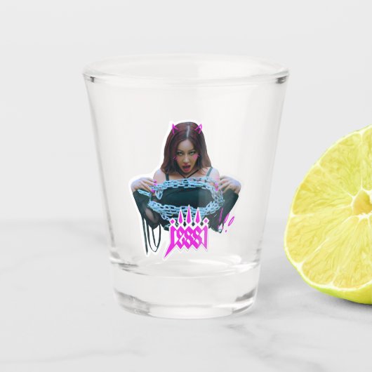 Koreaanse rapper jessi-kpop shot glas (Voorkant)