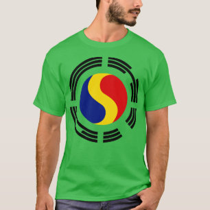 Koreaanse Roemeense Multinationale Patriot Flag Se T-shirt