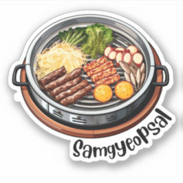 Koreaanse Samgyeopsal Sticker