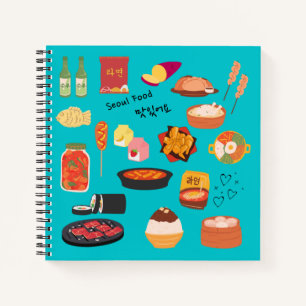 Koreaanse SEOULFOOD-laptop Notitieboek