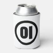 Koreaanse Sino Nummer 2 Twee 이 【I】 Hangul Blikjeskoeler (Blikje Voorkant)