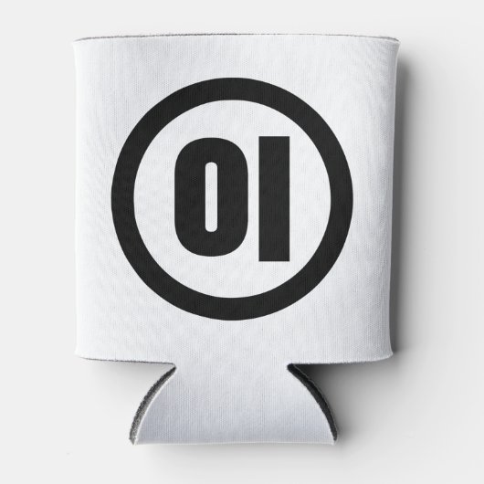 Koreaanse Sino Nummer 2 Twee 이 【I】 Hangul Blikjeskoeler (Voorkant)