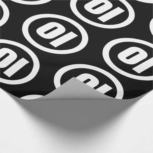 Koreaanse Sino Nummer 2 Twee 이 【I】 Hangul Cadeaupapier (Hoek)