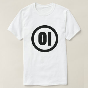 Koreaanse Sino Nummer 2 Twee 이 【I】 Hangul T-shirt