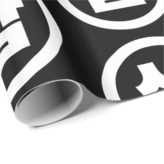 Koreaanse Sino Nummer 3 Drie 삼 【Sam】 Hangul Cadeaupapier (Rol Hoek)