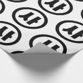 Koreaanse Sino Nummer 4 Vier 사 【SA】 Hangul Cadeaupapier (Hoek)