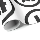 Koreaanse Sino Nummer 4 Vier 사 【SA】 Hangul Cadeaupapier (Rol Hoek)