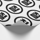 Koreaanse Sino Nummer 7 Zeven 칠【Chil】 Hangul Cadeaupapier (Hoek)