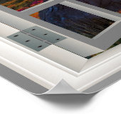 Koreaanse tempel 🍂 Neframe vensterframe Poster (Hoek)