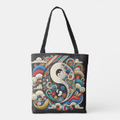 Koreaanse traditie Taegeuk Tote Bag (Achterkant)