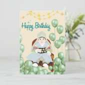 Koreaanse traditionele 1e verjaardagskaart kaart (Staand voorkant)