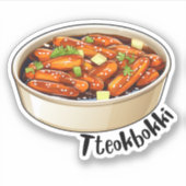 Koreaanse Tteokbokki Sticker (Voorkant)