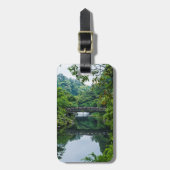 Koreaanse tuin en brug bagagelabel (Voorkant verticaal)
