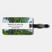 Koreaanse tuin en brug bagagelabel (Achterkant horizontaal)