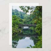 Koreaanse tuin en brug bedankkaart (Voorkant / Achterkant)
