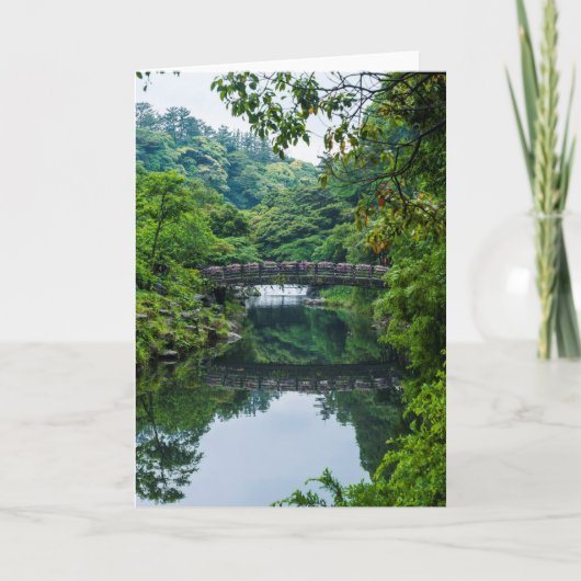 Koreaanse tuin en brug kaart (Voorkant)