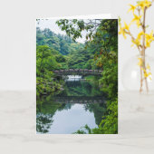 Koreaanse tuin en brug kaart (Gele Bloem)