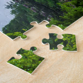 Koreaanse tuin en brug legpuzzel (Zijkant)