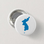 Koreaanse Unificatievlag Ronde Button 3,2 Cm (Voorkant /achterkant)