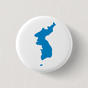 Koreaanse Unificatievlag Ronde Button 3,2 Cm