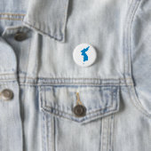 Koreaanse Unificatievlag Ronde Button 3,2 Cm (In situ)