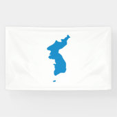 Koreaanse Unificatievlag Spandoek (Horizontaal)