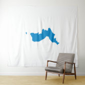 Koreaanse Unificatievlag Wandkleed (In Situ (horizontaal))