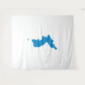 Koreaanse Unificatievlag Wandkleed (Voorkant (horizontaal))