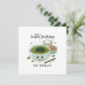 Koreaanse verjaardag hebben een souper verjaardag kaart (Staand voorkant)