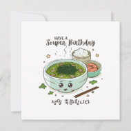Koreaanse verjaardag hebben een souper verjaardag kaart